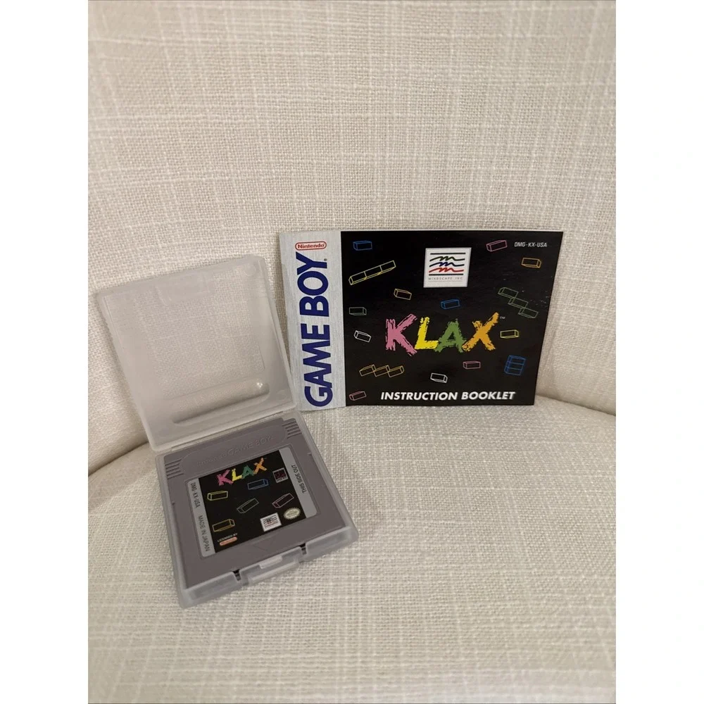 Nintendo Game Boy KLAX with Manual No Box.